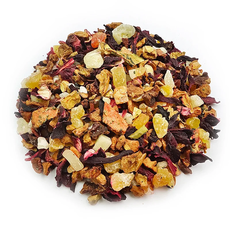 Wholesales dried flavor tea watermelon lychee fruit tea with sour and sweet taste in bulk packing customize logo