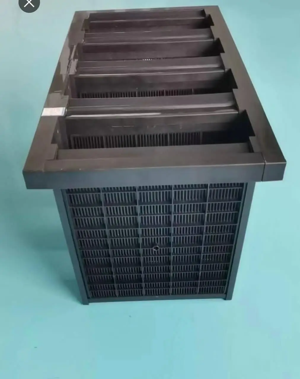 V Cell AHU Hepa Filter Medium Efficiency F7 F8 H13 H14 Plastic Frame 592 X 592X 292mm Mini-pleated Compact 4 V Bank Air Filter
