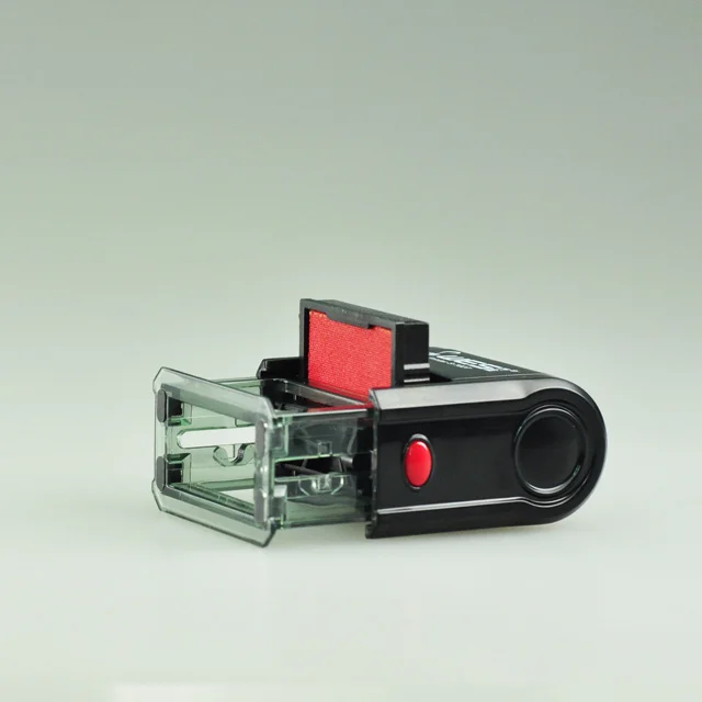 Cgs 2019 Пользовательские OEM канцелярские принадлежности офисный штамп Trodat круглая самоусадочная резиновая черная сумка Красный Синий индивидуальный логотип Dia