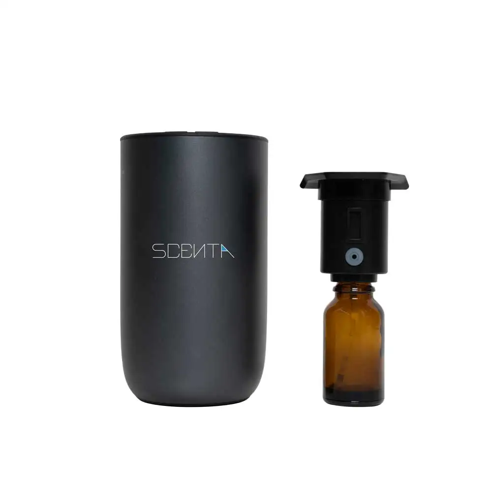 SCENTA Waterless Battery Diffuser 3 Colors Ambient Lights Portable Usb Rechargeable Ce Essential Oil Car Scent Diffuser