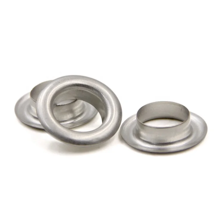 Металлические люверсы SK под заказ для одежды и обуви из серебристой меди и латуни