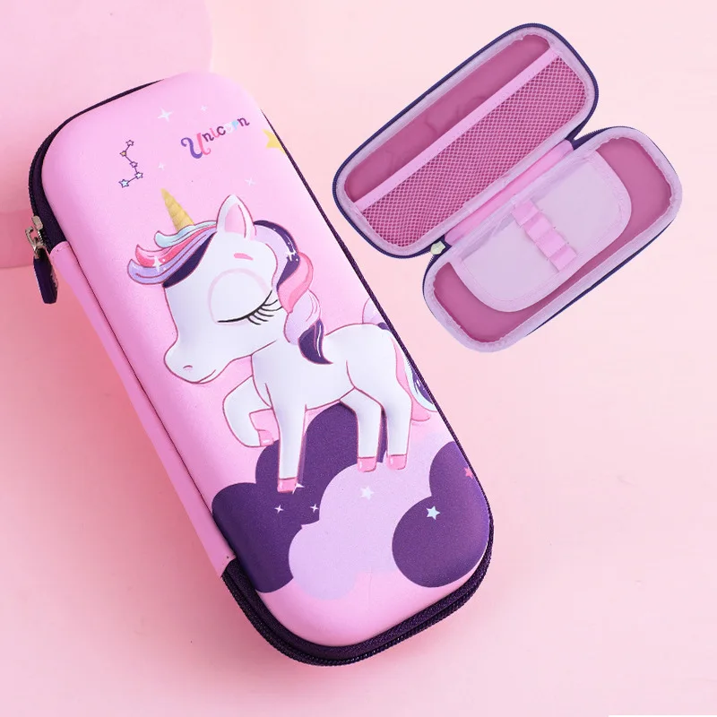 Top Seller 2022 Kids Pen Box Cartoon 3D EVA Pencil Bag School Stationery Pencil Case For Girls Boys Student