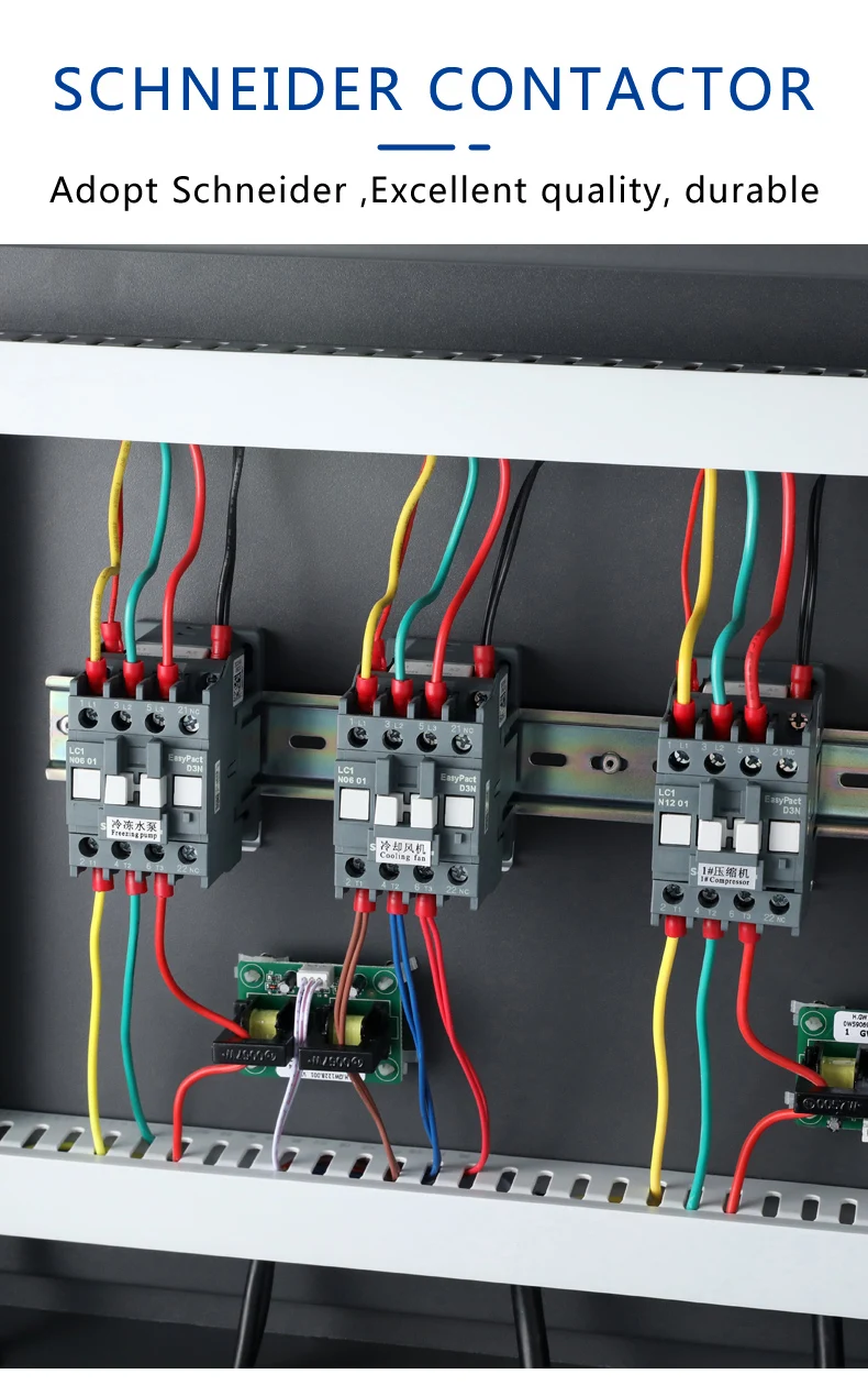 
50C T3 working ambient temperature 36KW air cooled water tank with coil chiller 