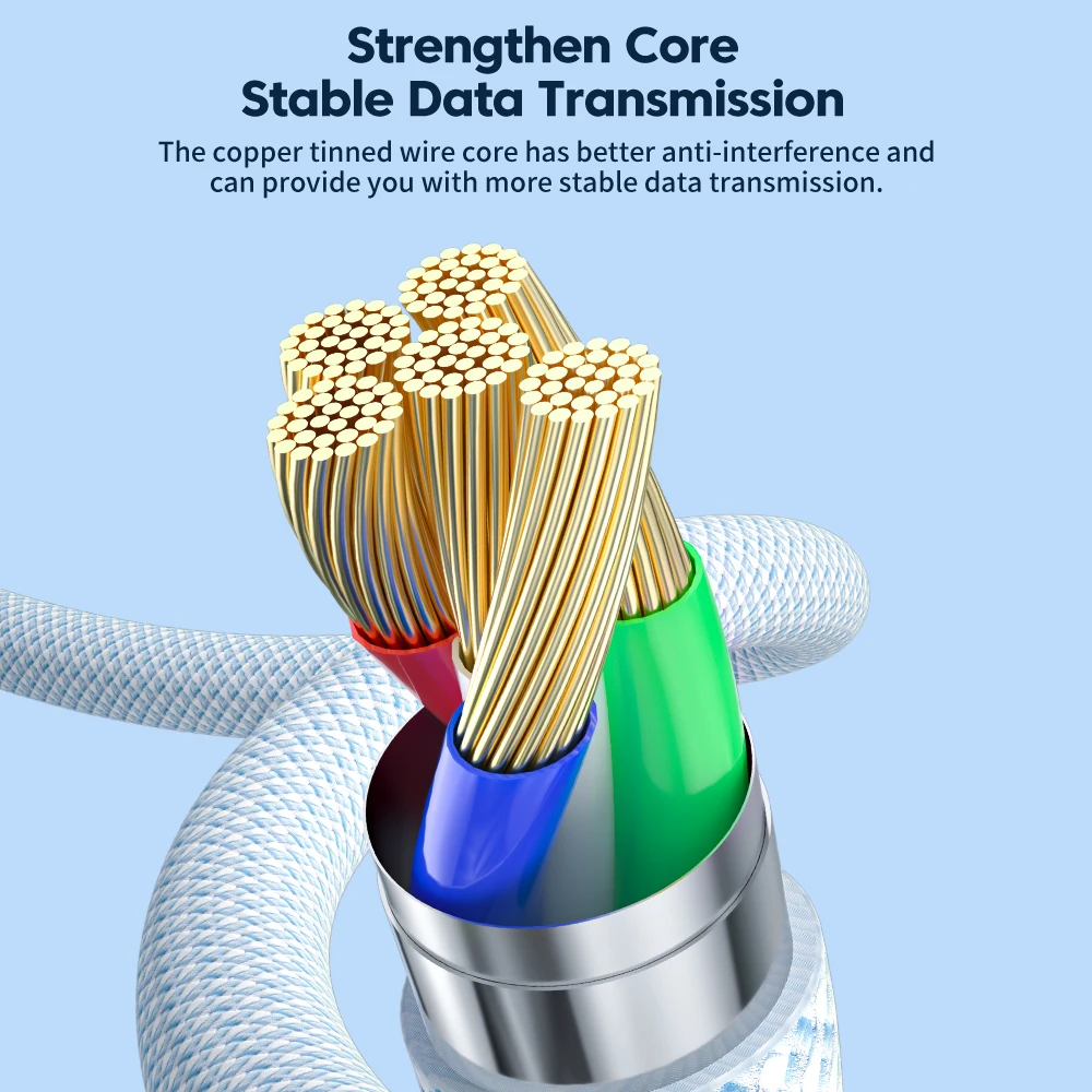 Toocki 100 W C toC Hiogh Quality Type-C to USB-C PD 60W 100W Fast Charging Data Cable