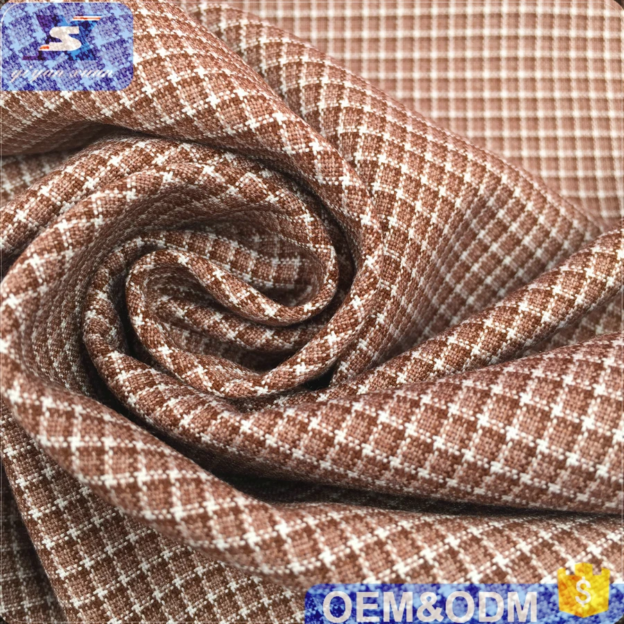Новая клетчатая ткань в английском стиле, полиэстер, вискоза, спандекс, текстурированная мужская ткань для костюмов, курток, поставщик высококачественной ткани