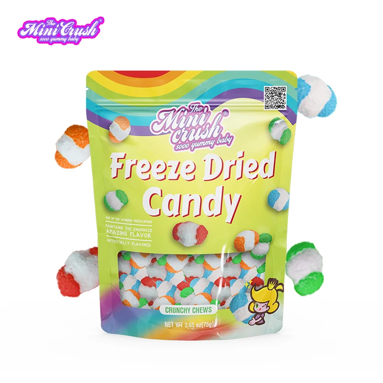 wholesale fruity freeze dry snacks freeze dried rainbow gummy candy