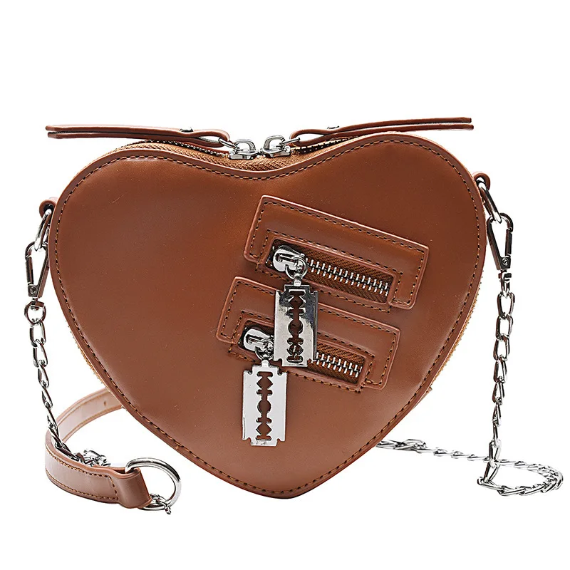 Hot Cute Heart-shaped Shoulder Bag Brands Pu Leather Crossbody Handbags Bags Women Handbags Purses