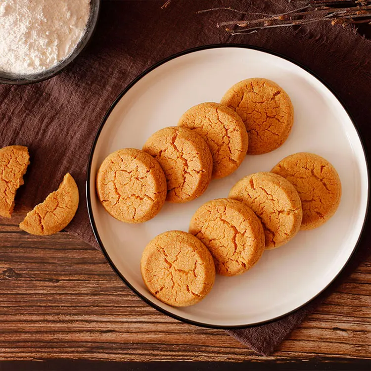 wholesale Sugar-free High Fiber small peach crisp desserts 320g Chinese Traditional Walnut Pastry Crisp Cookie