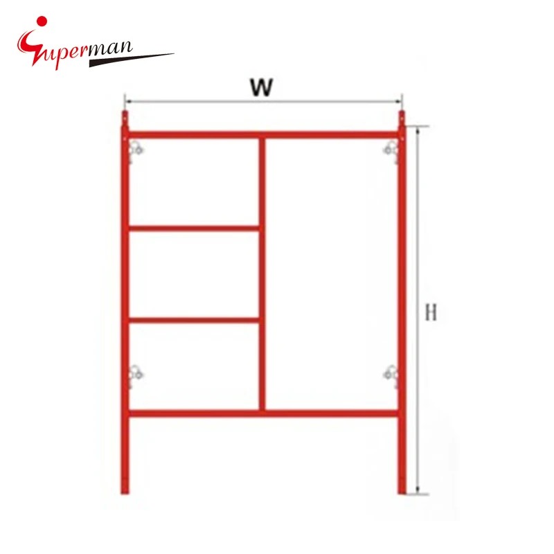 Ladder frame scaffold