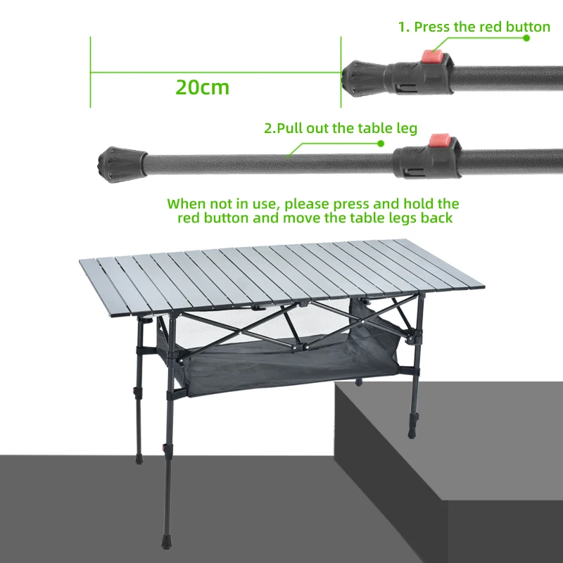 Custom Hot Sale Camping Portable Outdoor Wholesale Folding Lift Table