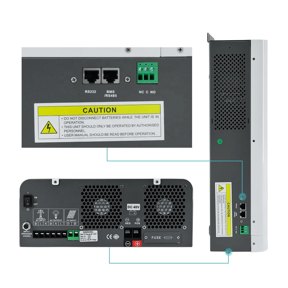 HT factory 400w 600w 800w 1000w 1200w PMW MPPT 12V 24V DC PV Input 220VAC 48V Single Phase Hybrid Solar inverters