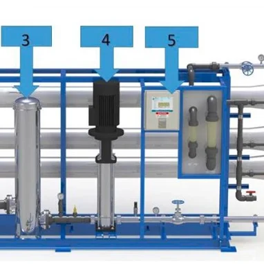 Reverse Osmosis System  Flux Reverse Osmosis System 500LPH Seawater Desalination System Reverse Osmosis Water Treatment Machine