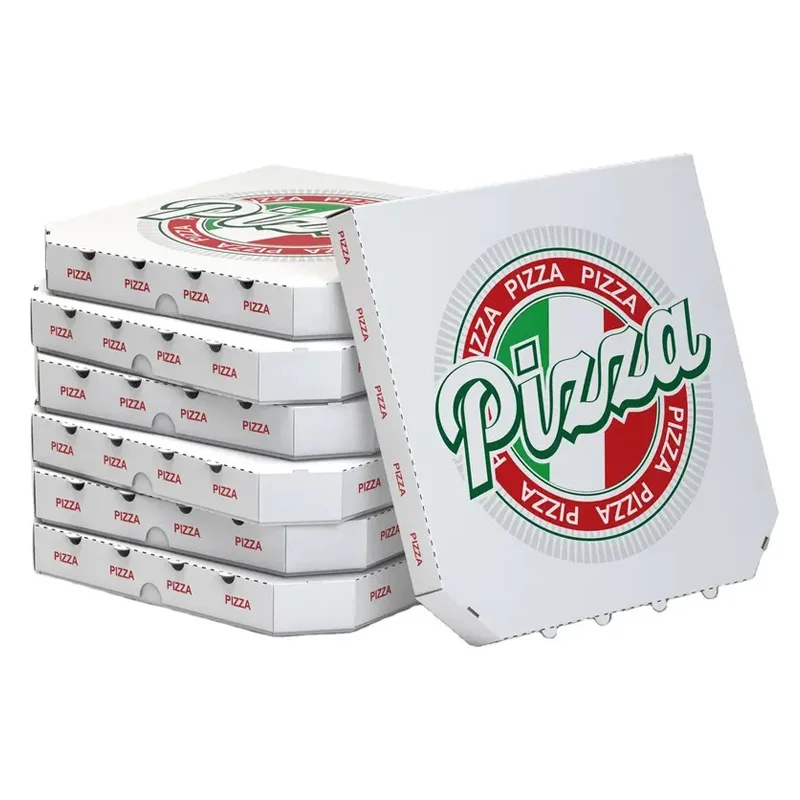 7 inch 12 13 inch 20 inch Custom Logo Pizza Box With Logo Corrugated Custom Pizza Box Wholesale Box For Pizza