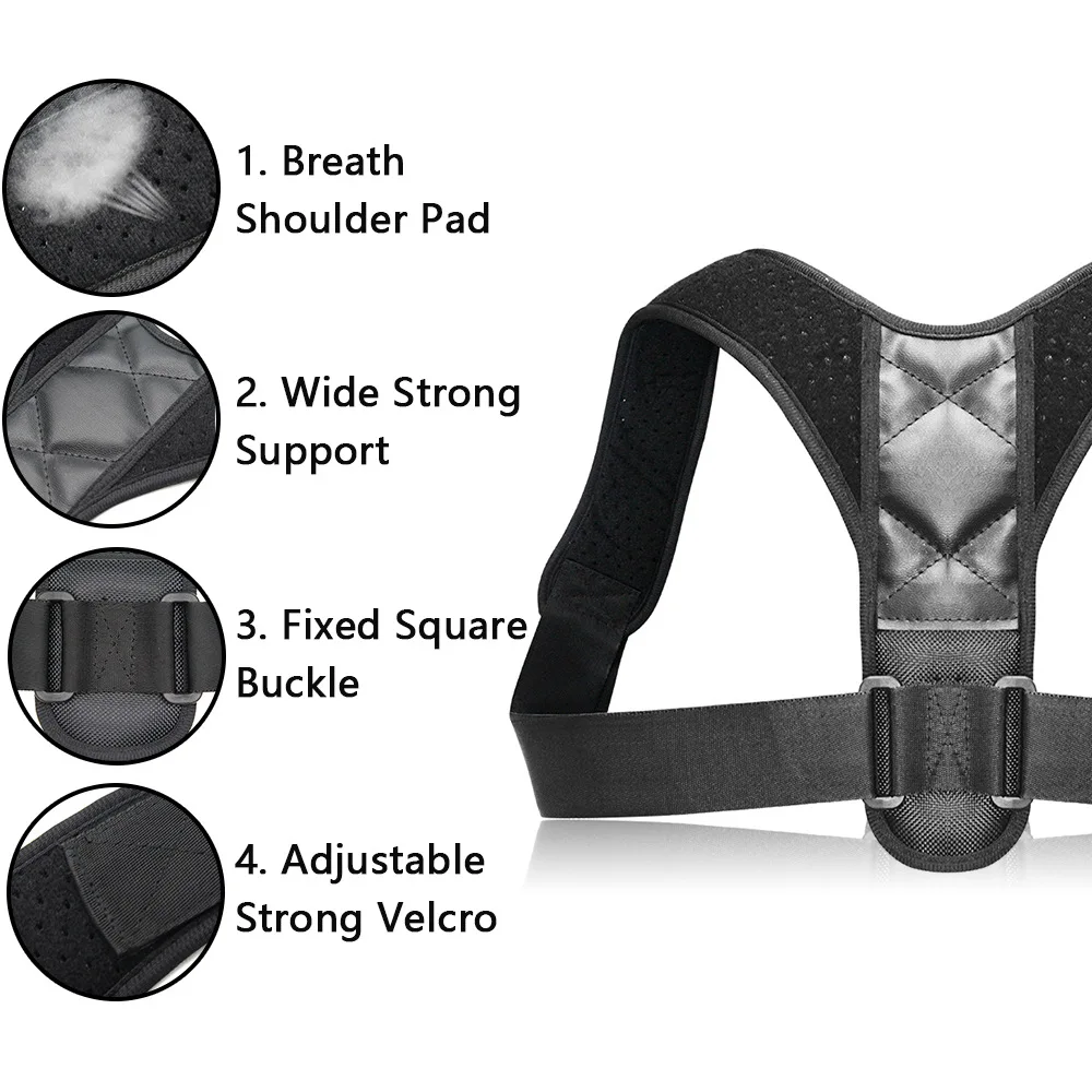 Amazon hot selling Adjustable posture corrector clavicle Shoulder Posture Corrector Back Support