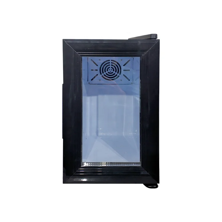 Meisda 8L Meisda Table Top Glass Door No Frost Hotel Room Mini Cooler Bar Milk Fridge With Lock