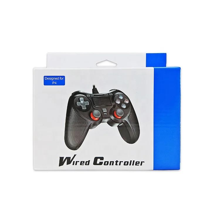 2023 Original Logo PS4 Controller Buttons Joystick Wired Game Controller Fit PS4 Gamepad Wholesale PS4  Controller