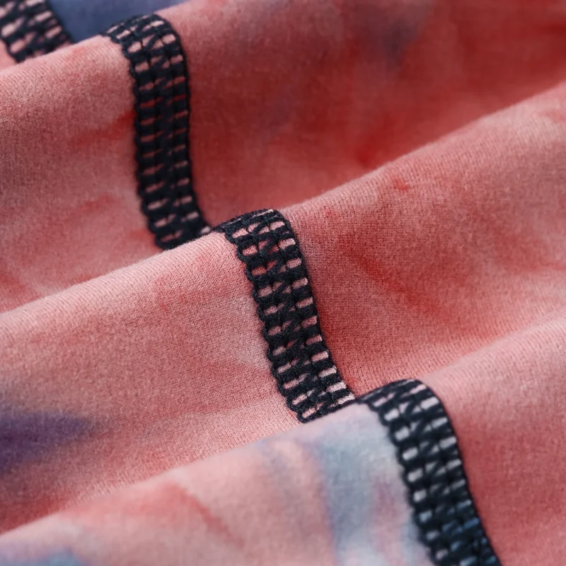 QINGLONGLIN Winter Balaclava for Men and Women High Quality Tie-Dye Milky Fleece Outdoor Sport Fashion Headwear Running Cycling