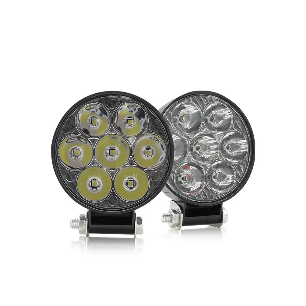 Espumoso Wholesale Price mini work lights DRL white round mini led circular ork 7smd 3inch work lights for Truck ATV Offroad car