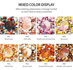 Spot Wholesale Octagon Sealing Wax Beads 100pcs In Stock New Retro Wax Seal Sticker Beads Kit Seal Stamp Granules