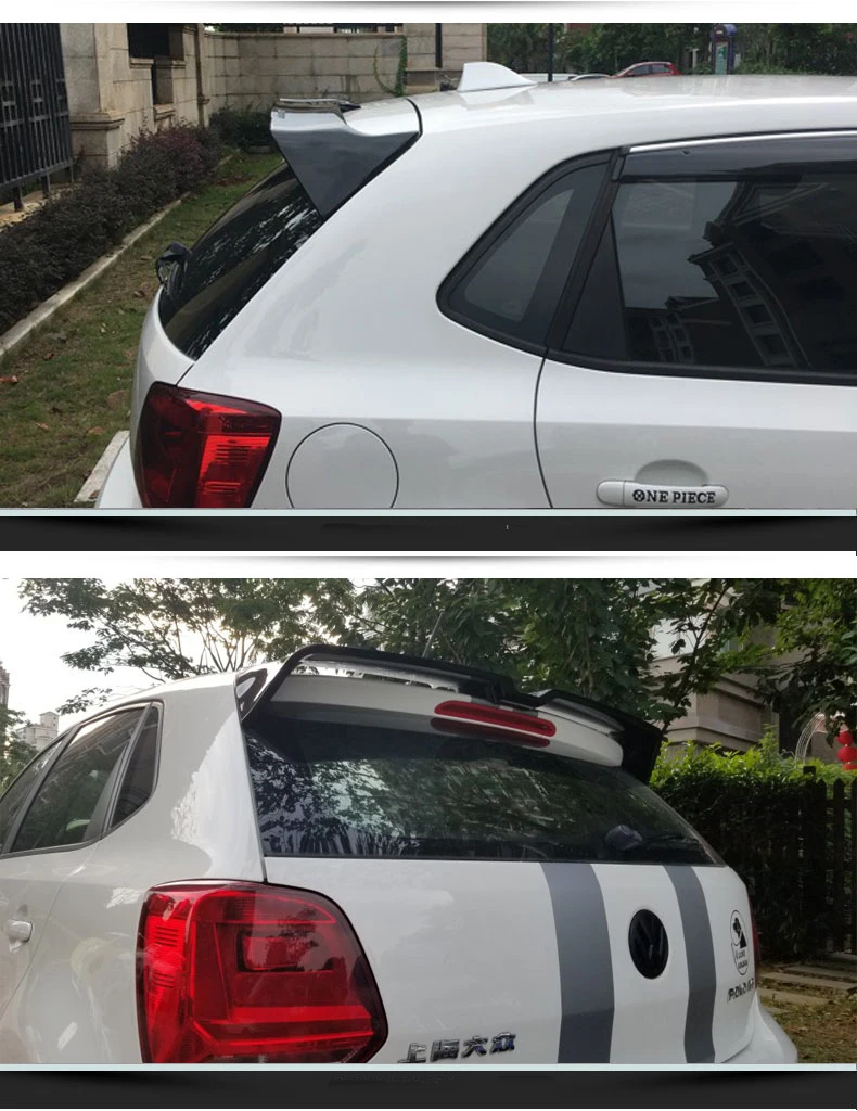 China Changzhou Factory DADAO Manufacture ABS Glossy Rear Wings, Carbon Fiber Rear Spoiler Wings For VW Polo 2011-2018