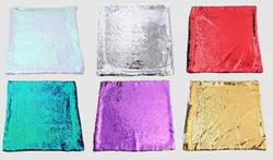 Glitter Reversible Flip Sequins Pillow Cover Magic Mermaid Fish Pillowcase Parkly Fun Shines Throw Cushion Cover