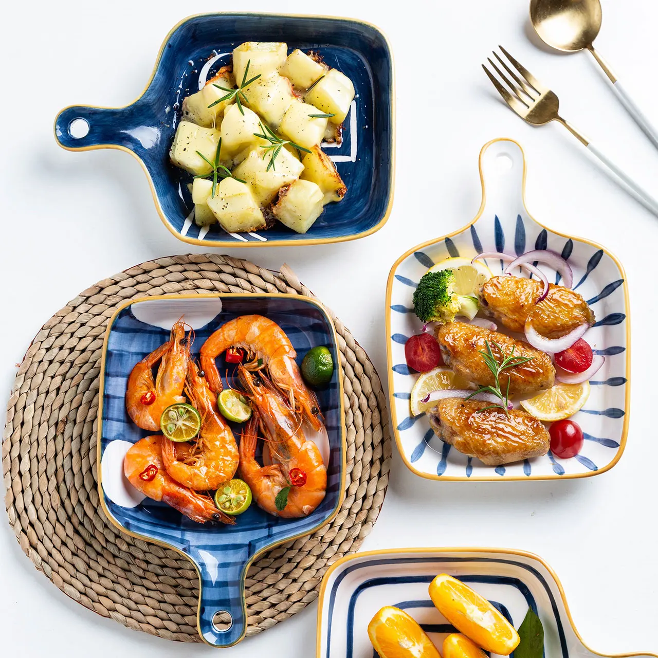 MONAZONE Creative Hand Dish Breakfast Plate Baking Pan Kitchen bakeware