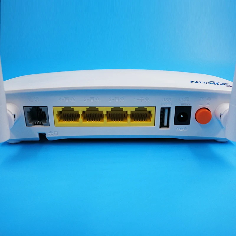 FTTH волоконно-оптическое оборудование ONU Gpon Wi-Fi модем 1GE + 3FE VOIP USB маршрутизатор ZC-520 Onu с HUAWEI/ZTE OLT