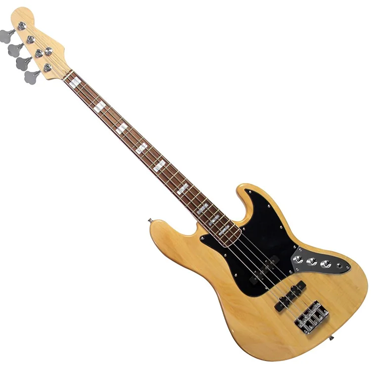 Correct entry-level rock roll bass four-string electric bass