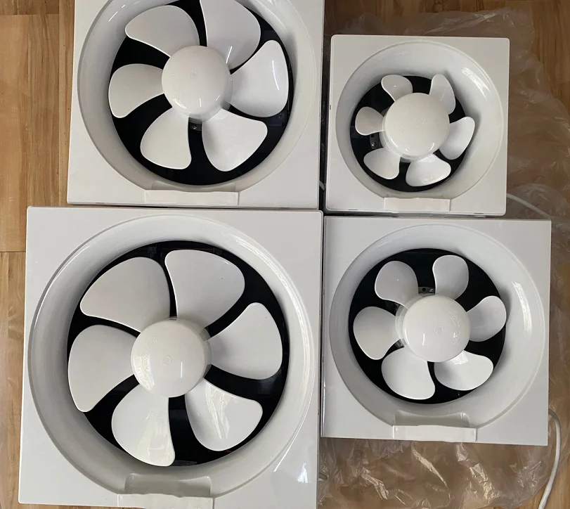 High Quality 6 8 10 12 Inch Square Household Room Window Shutter Extractor Exhaust Fan Kitchen Bathroom Ventilation Fan For Home