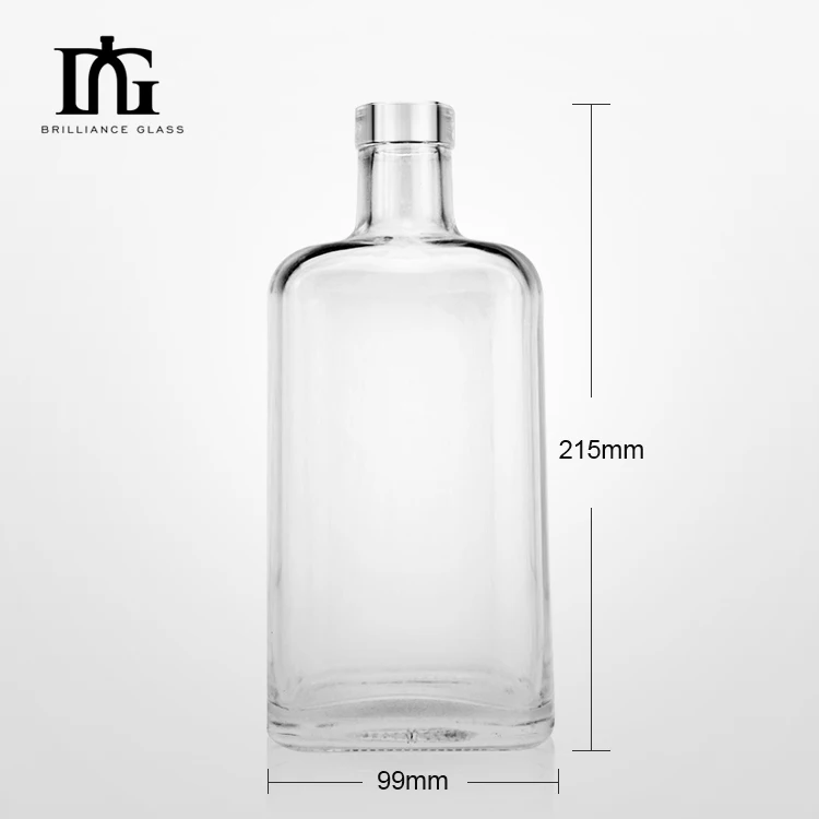 700ml Wholesale New Design custom liquor vodka gin 500ml whiskey tequila spirit glass bottle