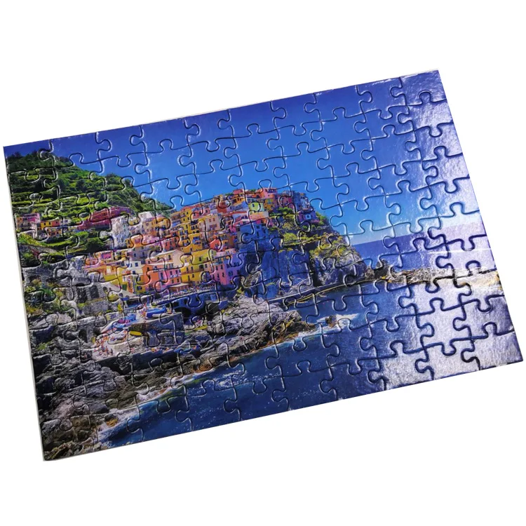 Korean Hot Sales 100 Pcs Jigsaw Puzzle Case Custom Ocean Paper Jigsaw Puzzles for Adults With Opp Bag Packaging
