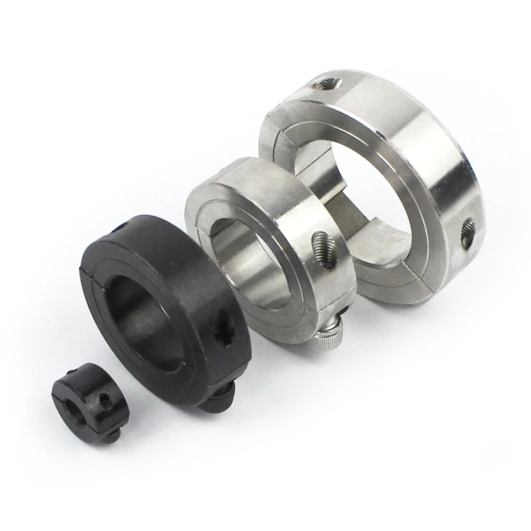 Anodizing aluminium shaft collar Double Split clamping shaft collars set screw shaft collar zinc coating