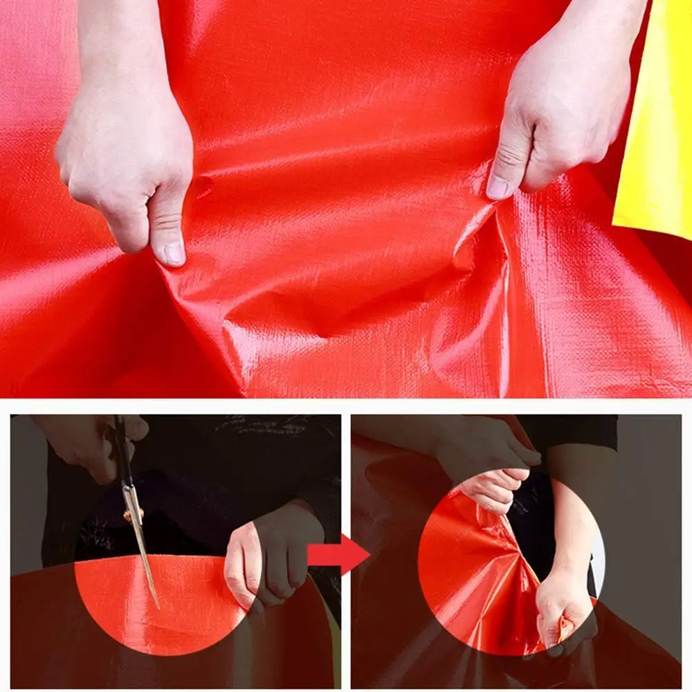 Phipher Red Dump Truck Tarps Replace Industrial Coated Fabric Tarp Dump Truck Pull Tarps