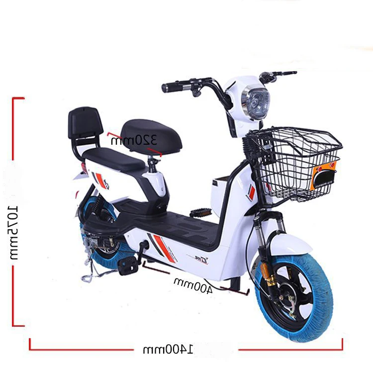 Factory Direct Sales 14 Inch Adult Electric City Bike 350W 48V LEAD ACID Battery Cheap Electric Scooter Bike