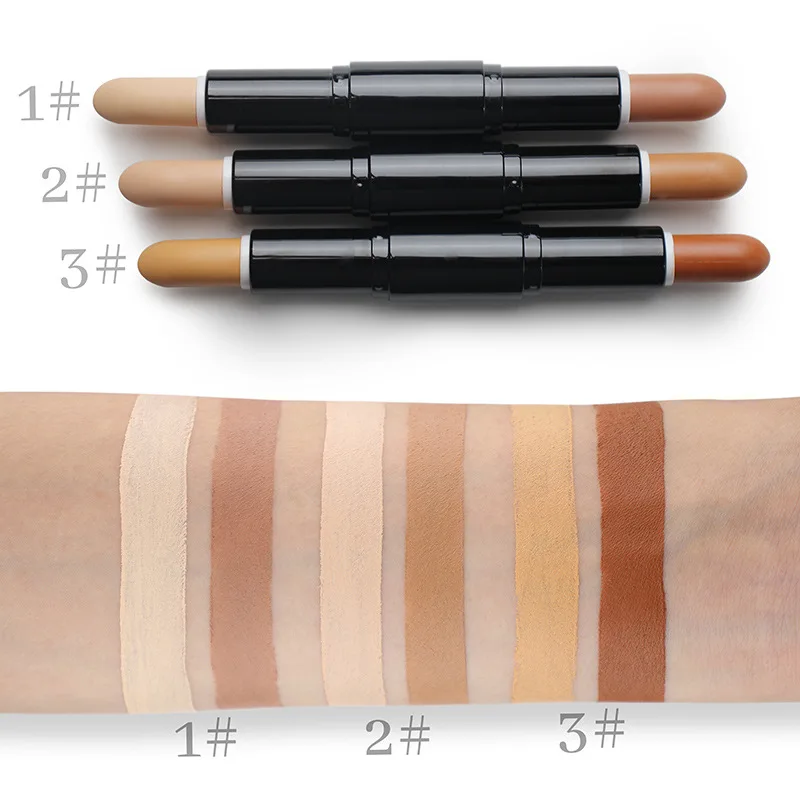 OEM ODM face cream double head vegan cheek contour stick moisturizing waterproof concealer stick