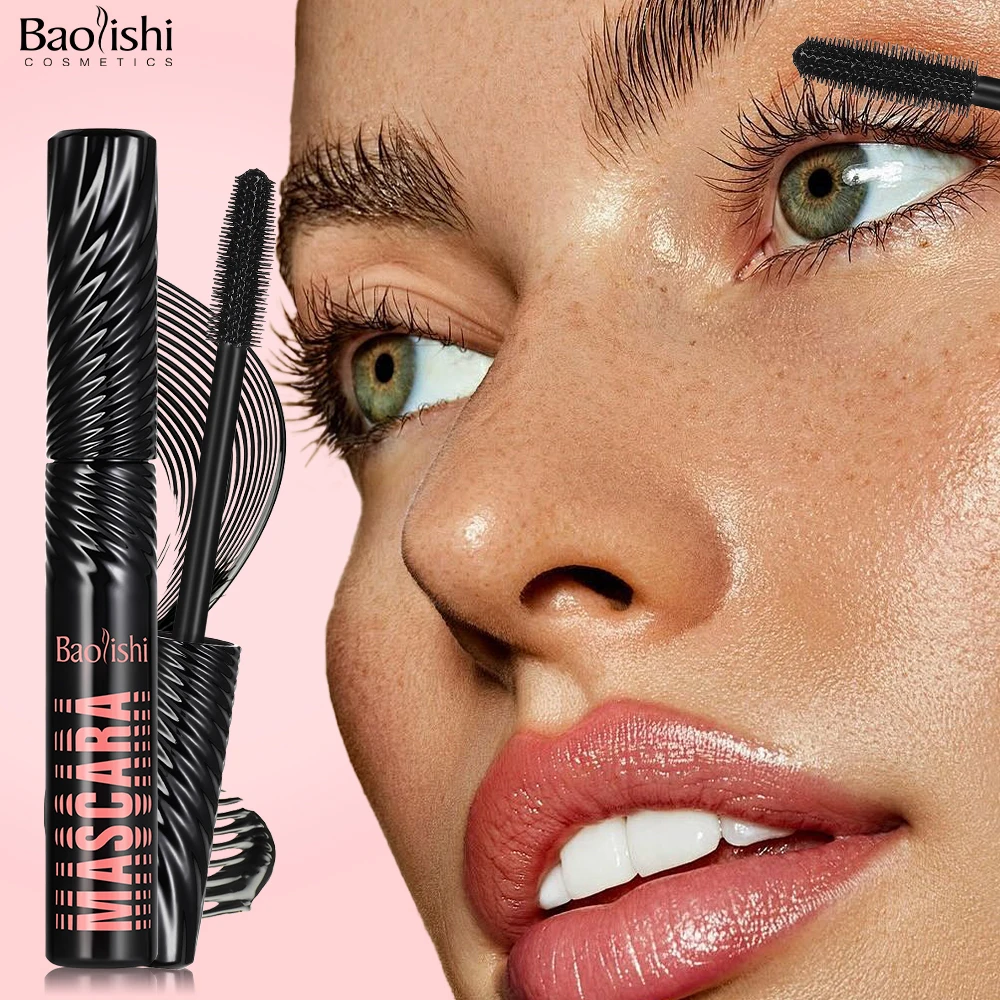 Factory New Style 4D Silk Fiber Lash Mascara Lengthening and Thick Volume Long Lasting Smudge-Proof Eyelashes OEM LOGO