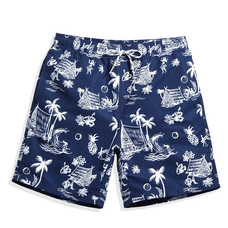 Custom Design  Men Quick Dry Printed Short Swim Trunks  Stylish Swimwear Bathing Suits