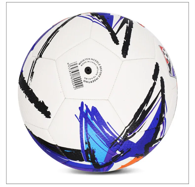 Official Size Can Be Customized Wholeswith LOGO Printing Football Training Pvc Leather Composite Heat Bonded
