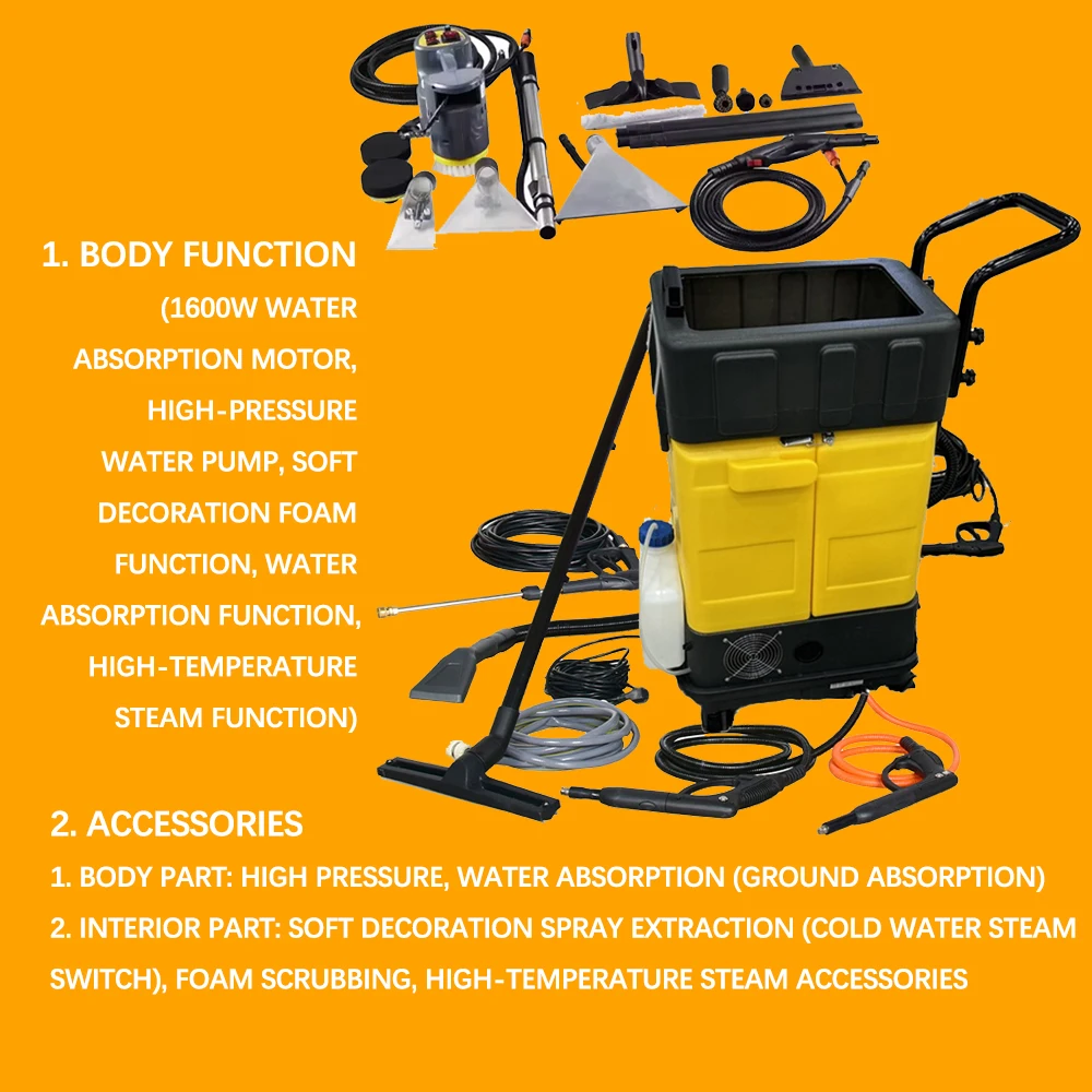 E-24SGP Free shipping High pressure steam soft cover car wash cleaning machine  car washer for car bathroom sofa carpet