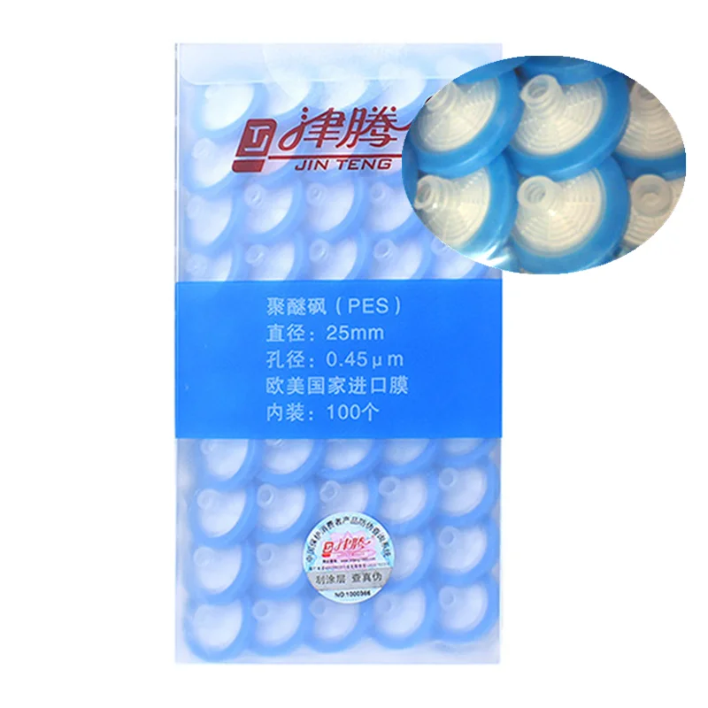 Одноразовый шприцевой фильтр 25 мм, лабораторный игольчатый фильтр