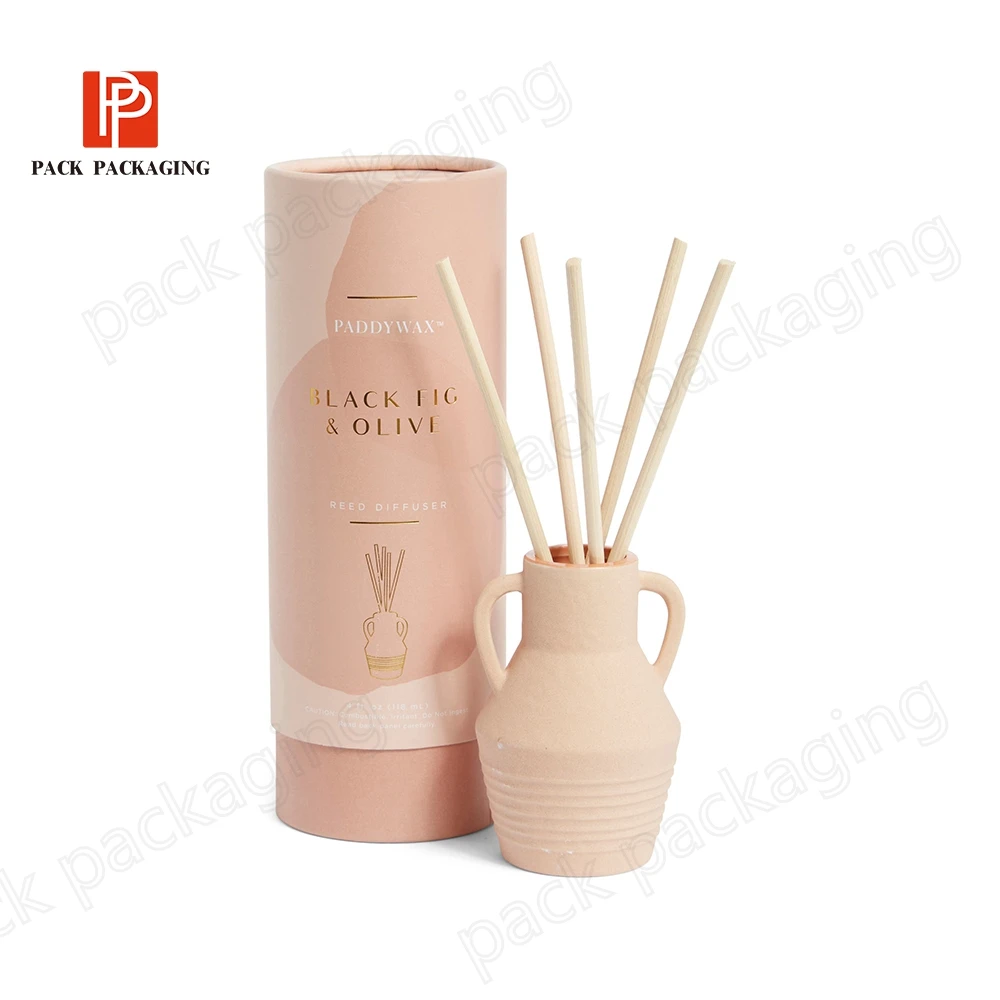custom lotion Perfume essential oil child proof box round printing packaging tubes cosmetics lotion bottles paper caraft tube