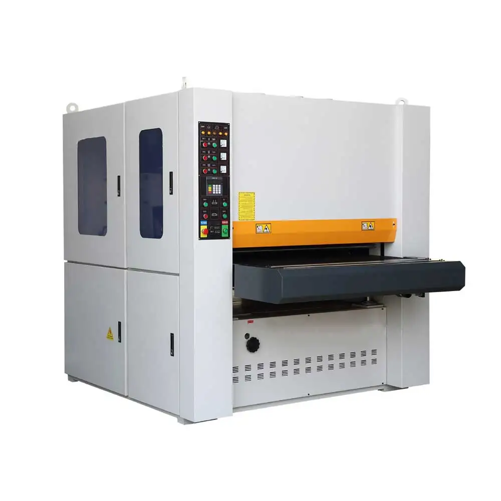 3 Rollers Wide Belt Planer Sanding Machine Width 630mm/1000mm/1300mm Wood planer and sander Machine