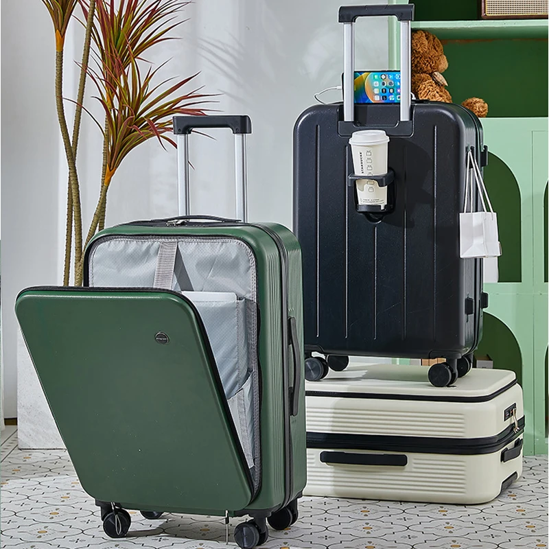 Unisex High Quality Smart Luggage Spinner Trolley Case ABS Material Suitcase Set for Personal Travel Wholesale