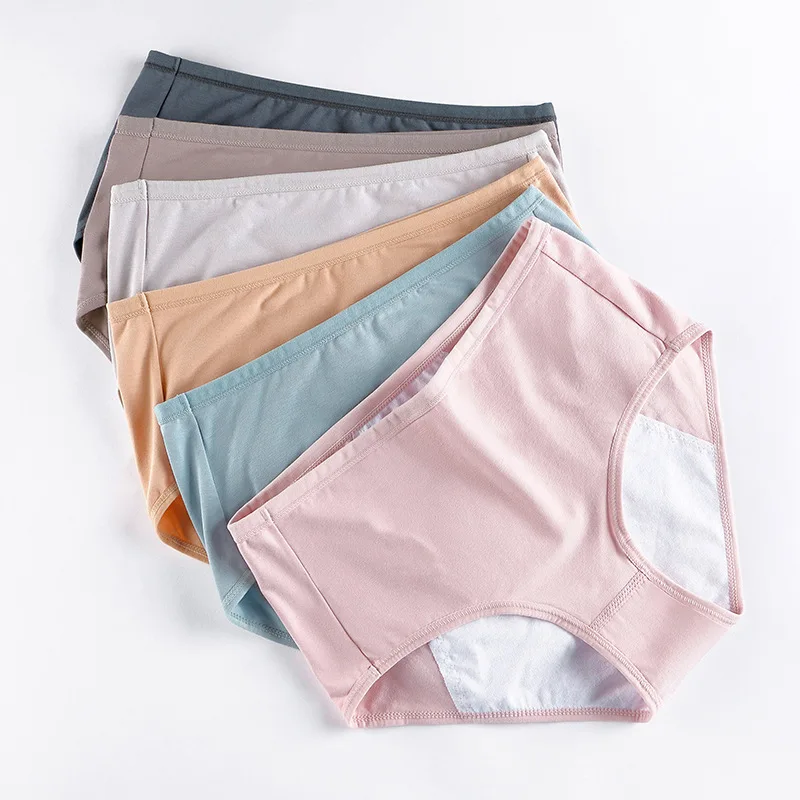 
Breathable Women Period Safety Warm Tummy Underwear Three Layer Physiological Panties Girls Menstrual Panties 