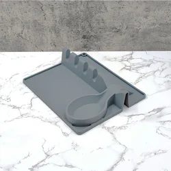 Silicone Utensil Rest with Drip Pad for Multiple Utensils