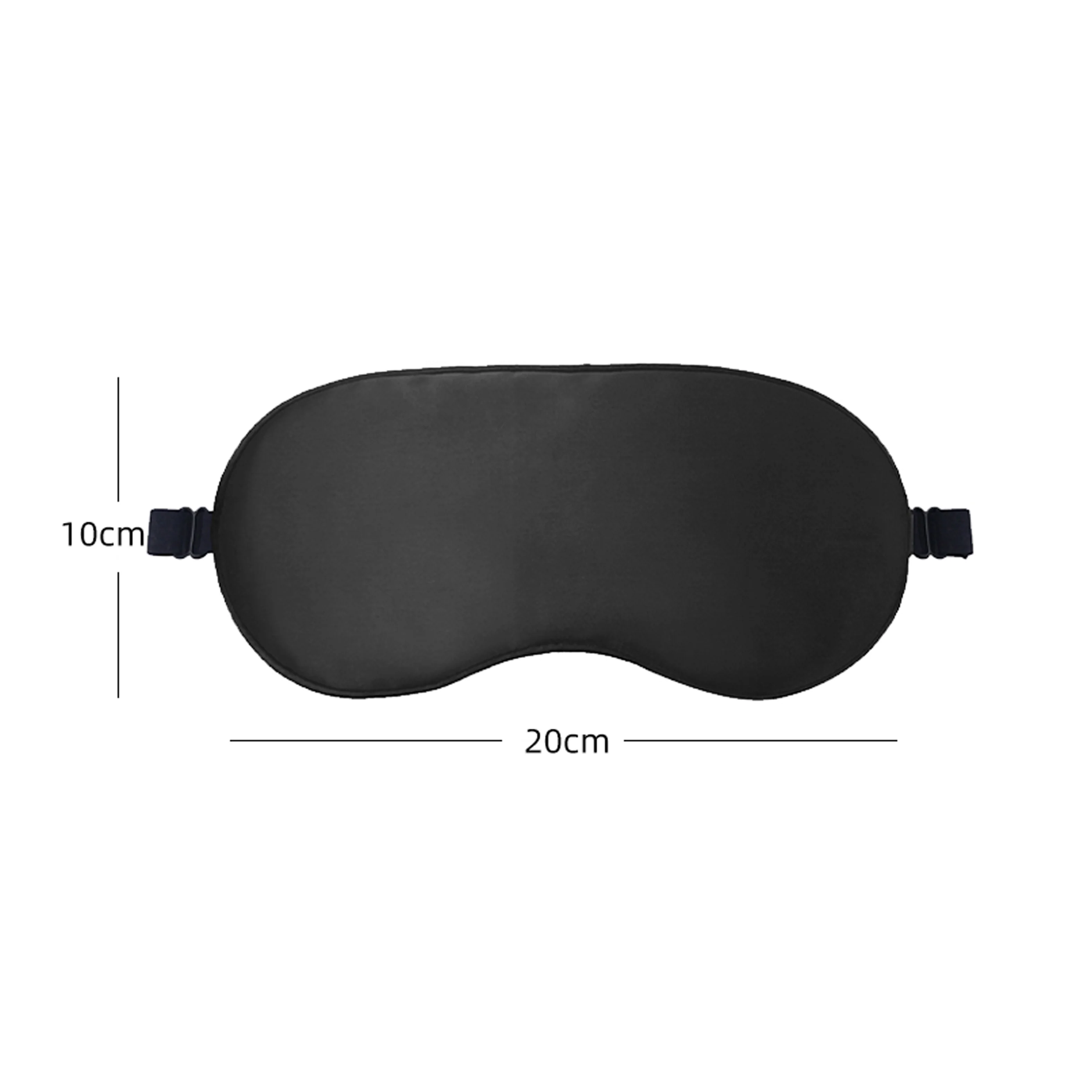 Высококачественная сатиновая маска для сна eyemask с регулируемой эластичной резинкой из шелка тутового шелкопряда вышивкой по