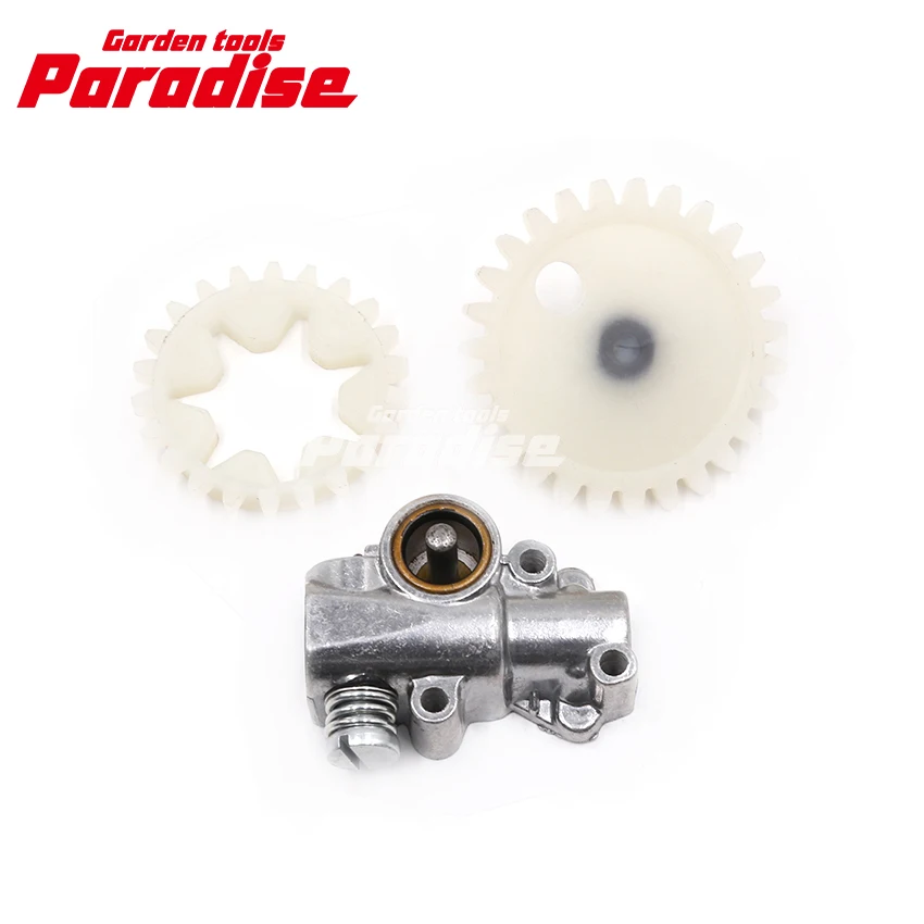 MS381 MS380 038 Genuine Chainsaw Oil Pump Spur Gear Worm Set for Replacement Parts 1119 642 1501