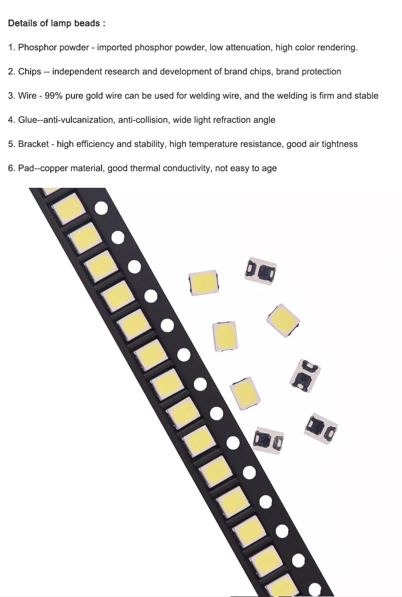 Popular Product Competitive Price Warm White 60-70 LM 100-110MA Smd 2835 3v 0.5w Led Chip for Light Strip Sunset Lamp