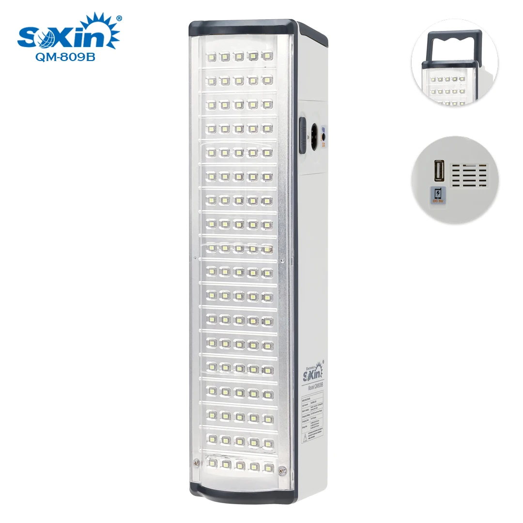 Portable rechargeable solar  LED emergency lights with USB power bank