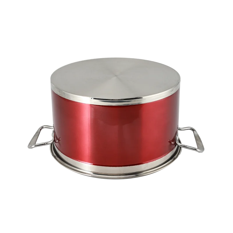 High Quality Custom Logo Restaurant Kitchen Soup Pot Heat-Resistant Stainless Steel Non Stick Soup Pot